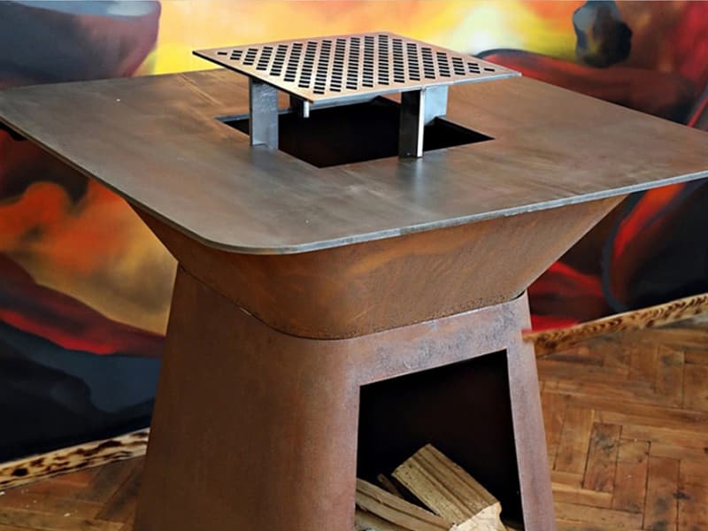 Corten Steel Fireplace Grill For sale Canada